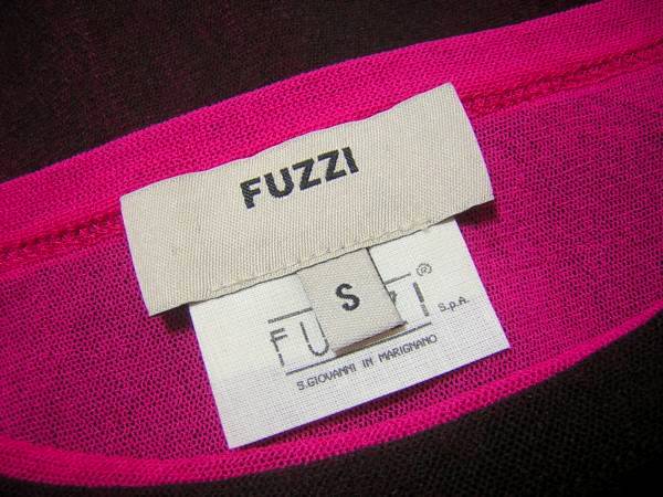 美品　FUZZI　フッチ　イタリア製　レイヤード　チュールカットソー　トップス　ブラウス
