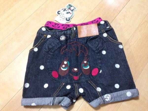  новый товар g ковер la немедленно полная распродажа Panda × точка Short рисунок Denim 120 6615 иен 