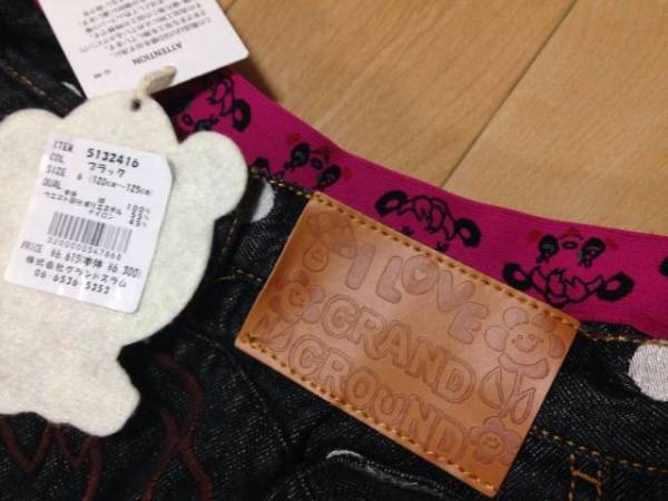  новый товар g ковер la немедленно полная распродажа Panda × точка Short рисунок Denim 120 6615 иен 