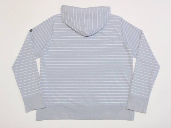 USED エクストララージ X-LARGE ボーダー柄ZIP UPパーカー Lサイズ