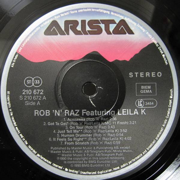 【LP】 ROB N RAZ FEAT. LEILA K_画像2