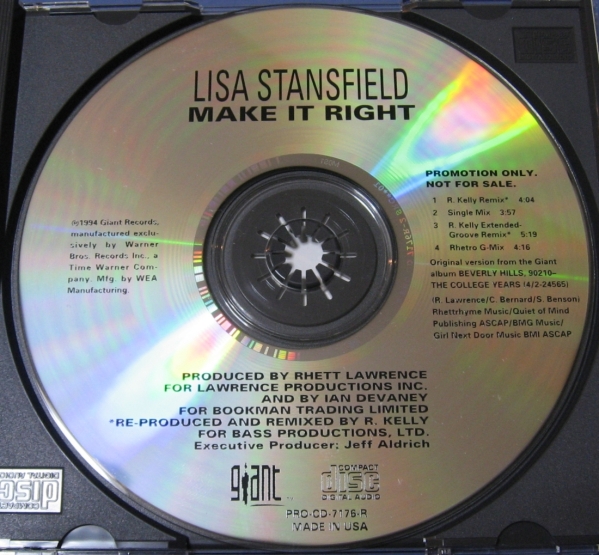 ★CDS★Lisa Stansfield/Make It Right (R. Kelly Remix)★PROMO★レア★リサ・スタンスフィールド★CD SINGLE★シングル★_画像2