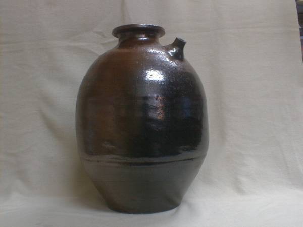 骨董　小振りな壷　うんすけ　35x23cm　4.4kg　陶器製飾り置物