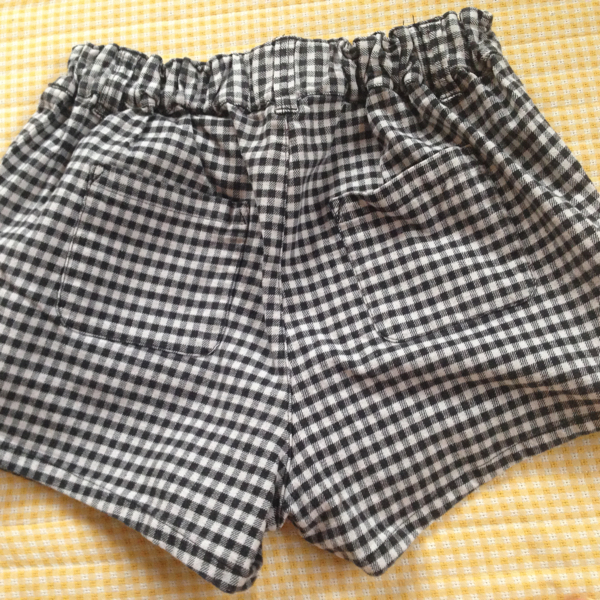  including carriage lady's short pants S silver chewing gum check 