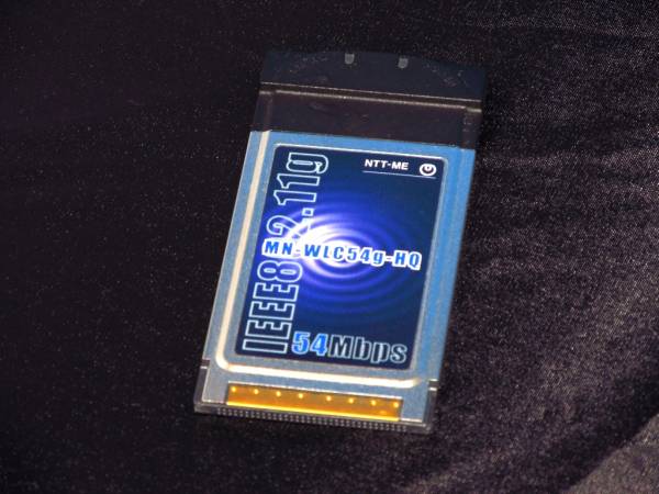 [CardBus/PC Card] NTT-ME MN-WLC54g-HQ [PCMCIA]_画像1