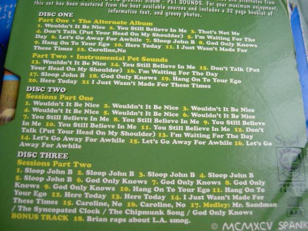 BEACH BOYS LEGGO MY EGO PET SOUNDS 3CD быстрое решение 