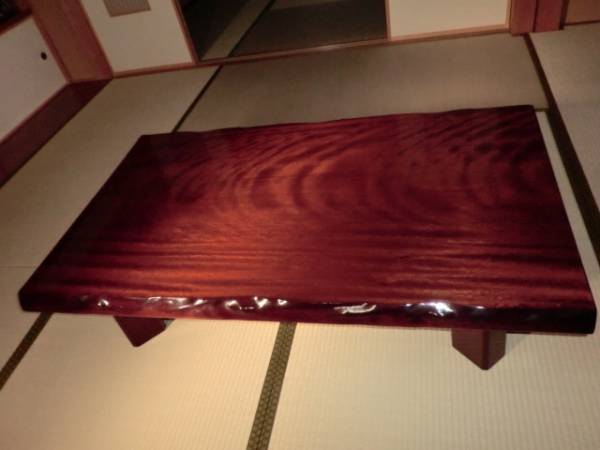 超美品 ☆超高級座敷机 重量感あり ☆ 1 日本 座卓、ちゃぶ台