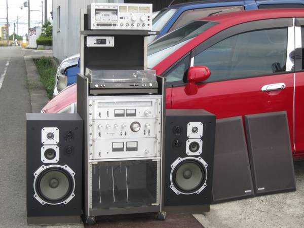 当時物 PIONEER F-1500 / C-1500 / M-1500 / PP-215A / PL-A450 /CT-700 / CS-F77 SET_画像2