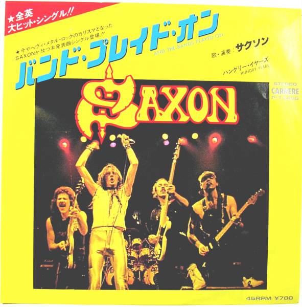 SAXON　バンド・プレイド・オン　７”_画像1