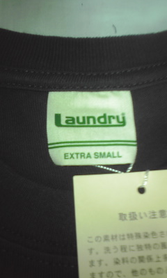  原文:①Laundry ランドリー イクスピアリ店限定 半袖Tシャツ SSサイズ