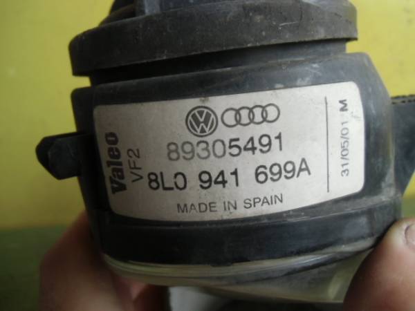  Audi A3 GF-8LAPG left foglamp Valeo 8L0 941699A original secondhand goods 2705