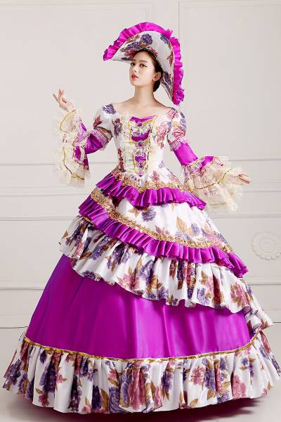 【KASYOSYOドレスショップ】無料オーダー カラードレスy061522　紫　バイオレット　舞台衣装_画像1