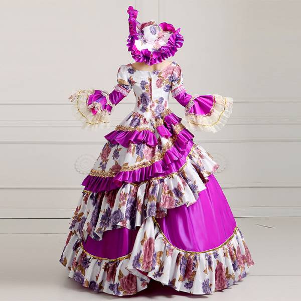 【KASYOSYOドレスショップ】無料オーダー カラードレスy061522　紫　バイオレット　舞台衣装_画像3