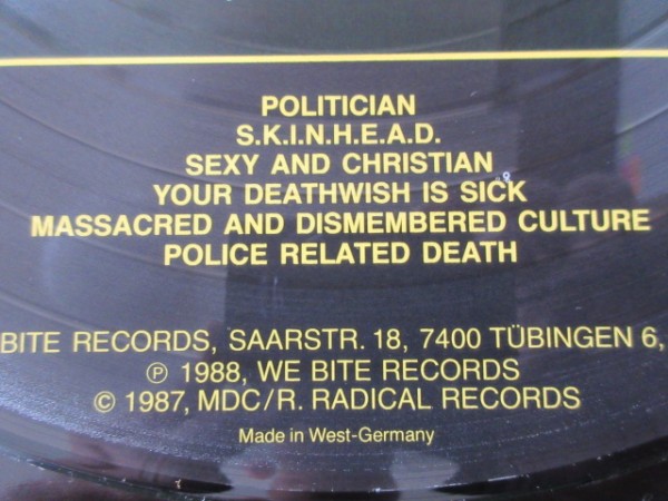 Y) Picture запись /MDC/Millions Of Damn Christians