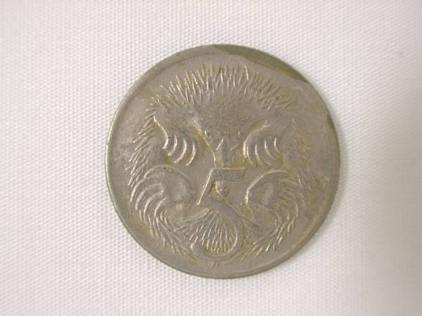 オーストラリア連邦 5Cents 5セント 硬貨・コイン 222_画像1