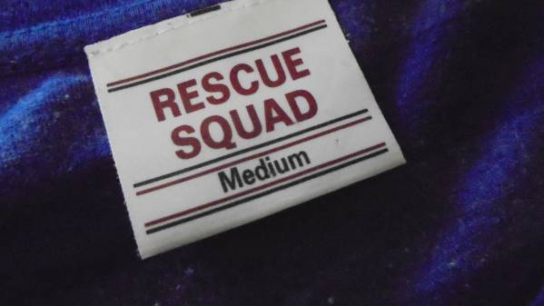 レスキュースクワッド RESCUE SQUAD ボーダーロンT M　マリン　_画像3