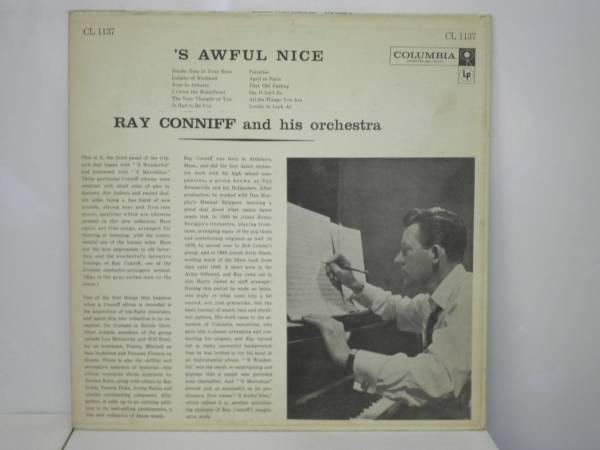 (Easy/Mood) RAY CONNIFF'S AWFUL NICE (LP) US ORIG, MONO (d787)_画像2