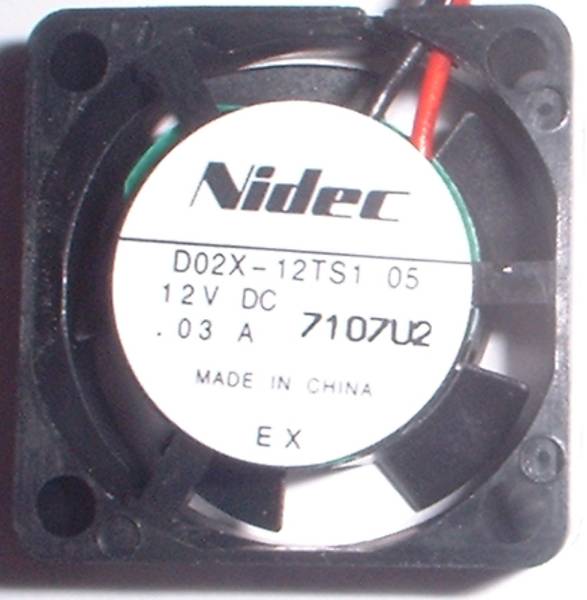  ultimate small size DC fan motor Nidec25mm angle DC12V for unused goods 10 piece 1.