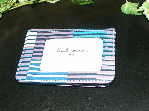 *841B* new goods regular goods Paul Smith Miami stripe ticket holder 