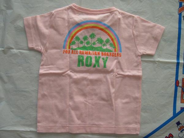ROXY ロキシーキッズ Tシャツ 110cm ピンク レインボー_画像1