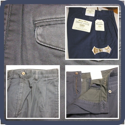  Junk город *W-73 Moss индиго indigo голубой хлопок two tuck брюки 