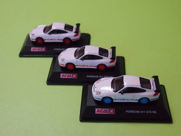 REAL-X　1/72　ポルシェ(PORSCHE) 911 GT3 RS　3台セット