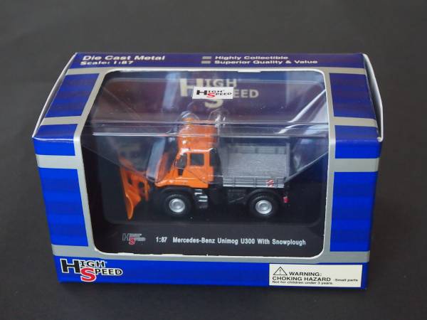 High Speed 1/87 Mercedes-Benz Unimog U300 With Snowplough