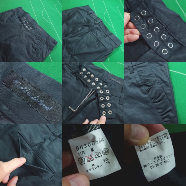 □ワールドワイドラブ ストレッチ 高密度コットンツイル パンツ ブラック M 82cm 美品!!!□_画像3