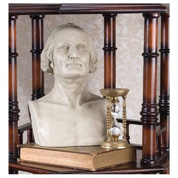 ジョージ・ワシントンの胸像 西洋彫刻洋風オブジェアメリカ大統領偉人置物独立戦争雑貨飾り装飾インテリアホームデコ石膏像クラシカル