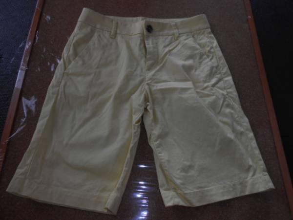 ★ユニクロ★W58 優(yōu)しい黃色のハーフパンツ　used