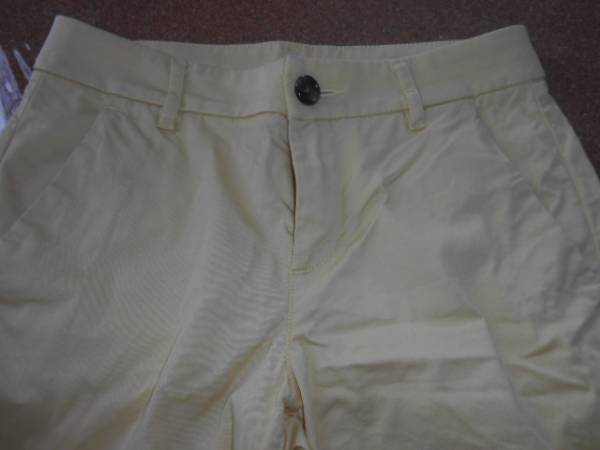 ★ユニクロ★W58 優(yōu)しい黃色のハーフパンツ　used