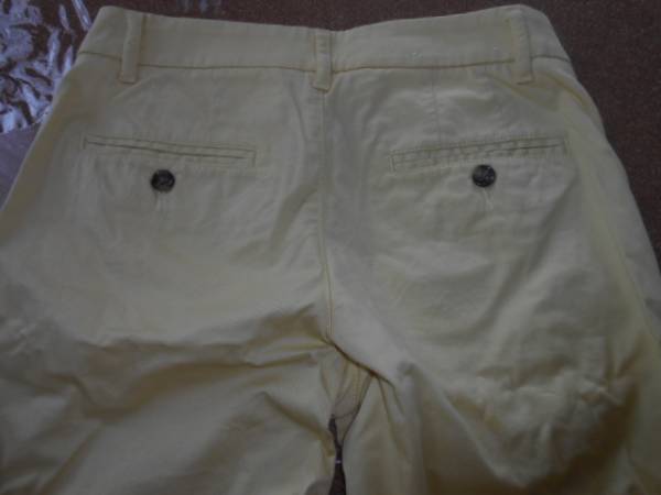 ★ユニクロ★W58 優(yōu)しい黃色のハーフパンツ　used