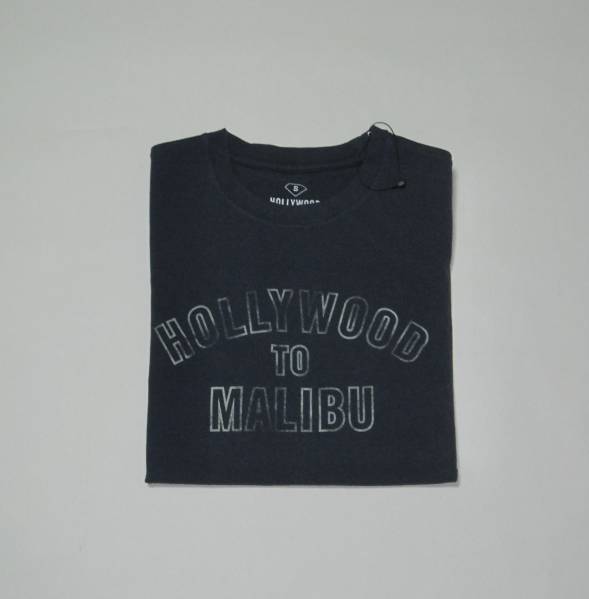 RHC ロンハーマン HOLLYWOOD TO MALIBU Tシャツ 紺 S 新品