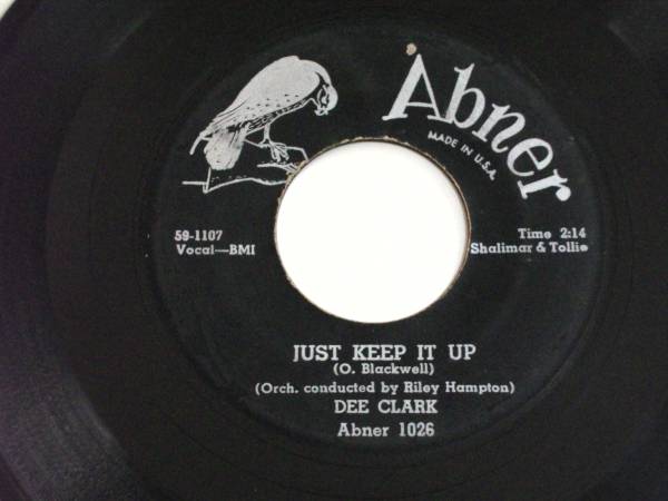 ディー・クラーク '50年代米orig.EP「JUST KEEP IT UP」全米18位_画像1