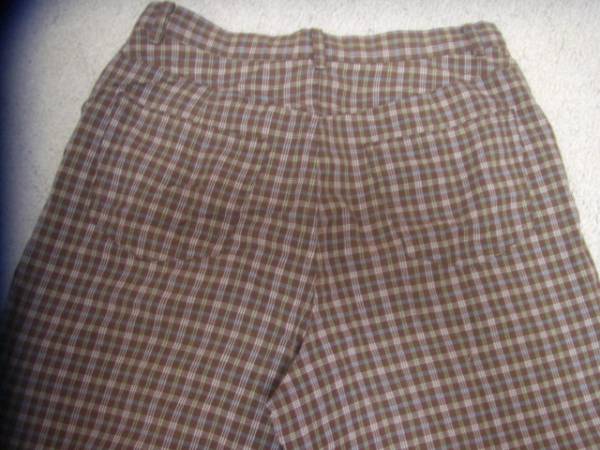 *azno-az Brown check shorts 