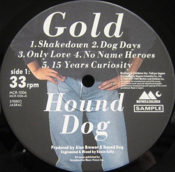 見本盤LP【GOLD】Hound Dog ハウンドドッグ_画像3
