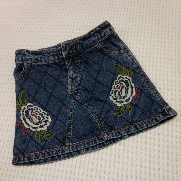 Wesque Cool Denim Skirt 95 кнопка вышивка