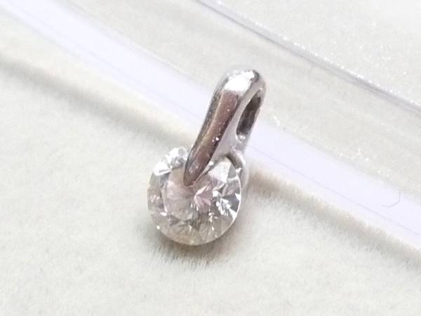 鑑定書付 中古 Pt900 ペンダントトップ ダイヤ 0.4ct G SI2 GOOD_画像2