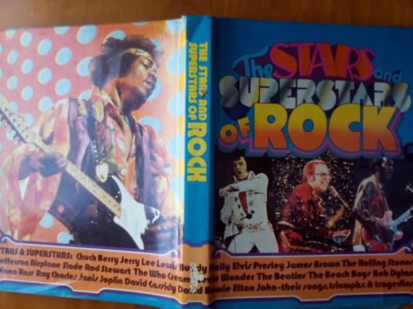送料無料! 洋書 「THE STARS AND SUPERSTARS OF ROCK」 252ページ ロックンロール百科事典 1950年代から1974年まで レア写真満載!_画像1