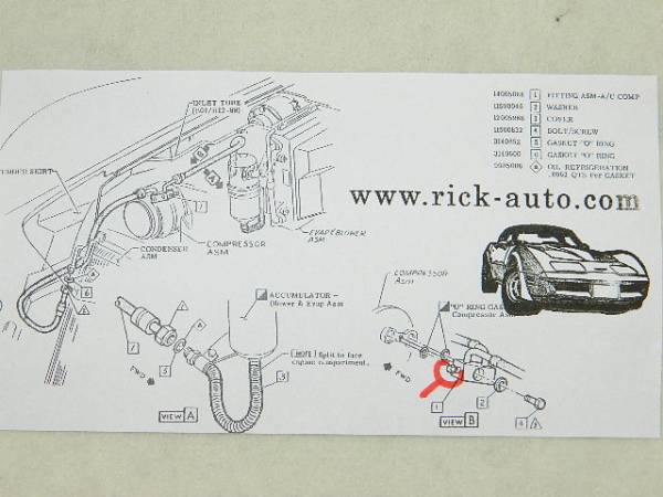 77-82y Corvette C3 air conditioner ACmsi set low pressure height pressure R12 gas inserting gas leak valve(bulb) 