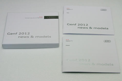  Audi Press kit A3 RS4 Allroad catalog 2012 GENF