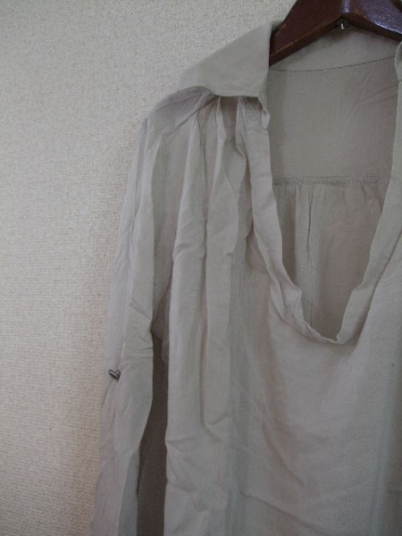 ELLEベージュシャツチュニック(USED)62115②)