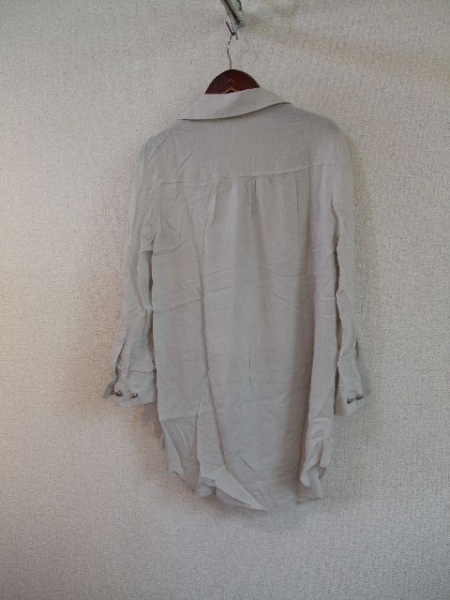 ELLEベージュシャツチュニック(USED)62115②)