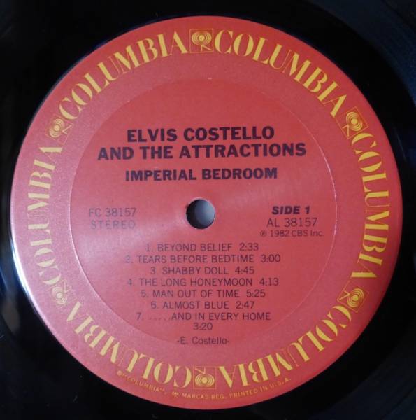 ELVIS COSTELLO「IMPERIAL BEDROOM」米ORIG [初回FC規(guī)格COLUMBIA] シュリンク美品