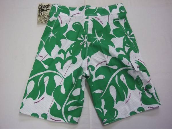 新品■オーシャンパシフィック サーフパンツ■33■緑系■OP