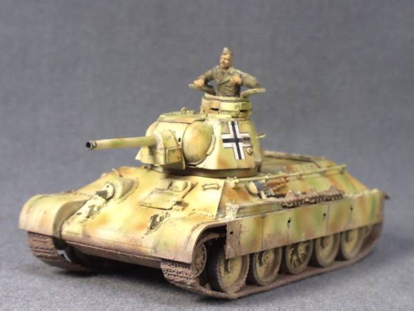 Yahoo!オークション - T-34/76 1943型独軍鹵獲戦車 1/72完成品