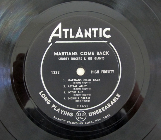 ◆SHORTY ROGERS/MARTIANS ◆ATLANTIC 米 深溝_画像3