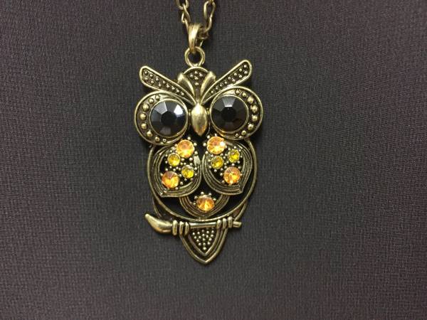  Kirakira симпатичный! счастливый случай сова san подвеска колье ①