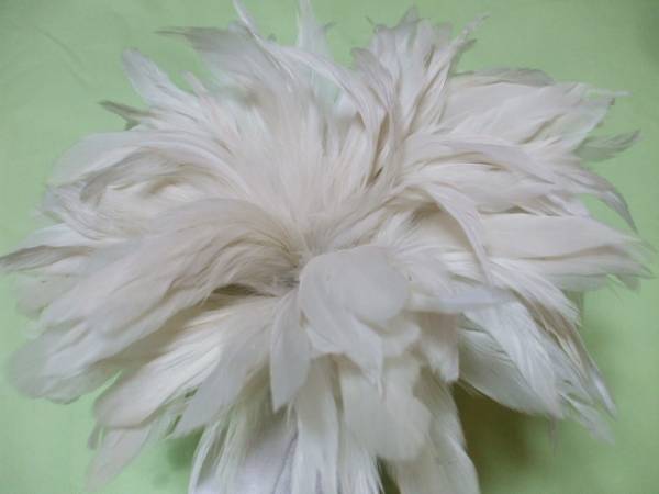 手蕓 羽根 100本以上 買い得!!! コックフェザー W. Lサイズ 造花