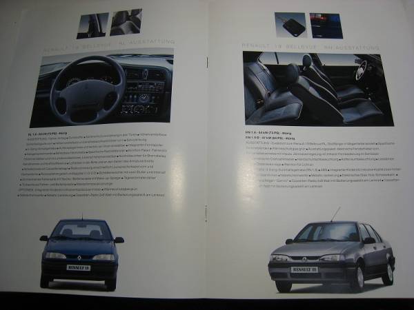 * abroad catalog . language Renault 19 Bellevue 6023